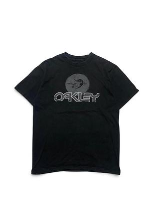 Чоловіча футболка oakley regular fit vintage y2k чорна m