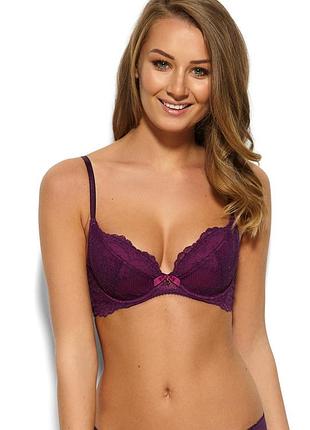 Бюстгальтер gossard superboost lace 7711 кружевной со съемным пуш ап на косточках 70c purple (zik0000026213)