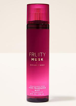Парфумований спрей для тіла bath & body works (667659429028) fruity musk 236 ml