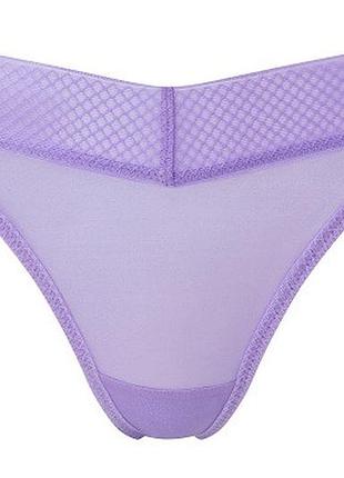 Трусики gossard glossies 6256 стрінги з еластичним м'яким поясом s violet (5053014910143)