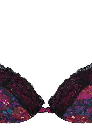 Бюстгальтер gossard vintage bloom 14801 премиум push-up гладкая с кружевом формованная 80c floral print (5053014550431)