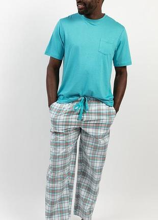 Піжама чоловіча cyberjammies luca 6838-6834 l блакитний (5051877437432)