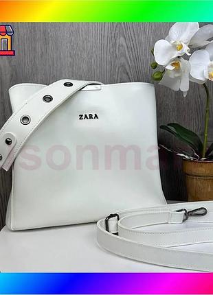 Bs жіноча сумка стиль best mix zara на плече, сумочка зара чорна еко шкіра люкс якість bas77/n