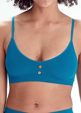 Безшовний бюстгальтер pretty polly eco wear spaxd3tea сучасна еко-білизна xs teal (5053014889500)