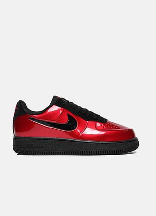 Красные кроссовки унисекс nike air force 1 low foamposite red х найк эйр форс 45