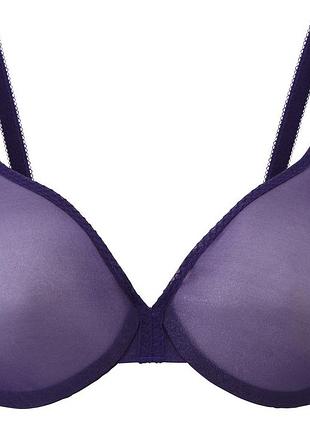 Бюстгальтер gossard glossies 6271 прозорий гладкий для глибокого декольте та природньої посадки 70c deep purple (zik0000012285)