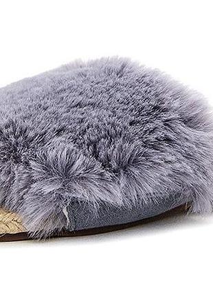 Шльопанці pretty you london faux 38 grey (5060526412317)