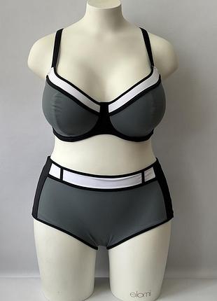 Купальник роздільний freya bondi 3962-3967 з м'яким ліфом бікіні sweetheart 75j/xl black (zik0000020044)