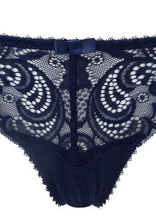 Трусики gossard gypsy 11116 стринги низкой посадки сетевые xs navy (5053014470647)