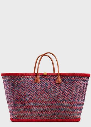 Сумка пляжная le comptoir de la plage aravola mm_tutti_396 натуральная плетеная корзина one size красный (zik0000030081)
