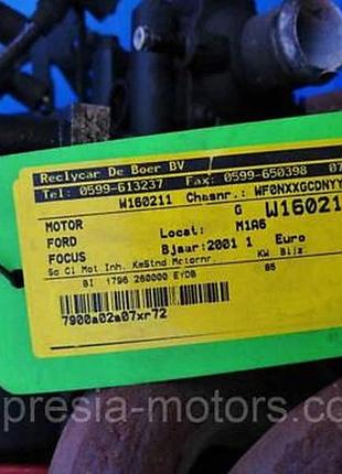 Двигатель ford focus mk1 1.8 16v 115km eydb #260tyskm