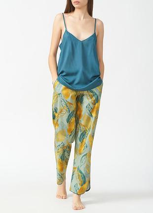 Піжама жіноча cyberjammies hannah 9759-9751 (штани+майка) натуральна англійська дорога 8/xs зелений (5051877458406)