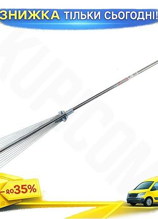 Ku грабли веерные intertool universal fit 15 прутьев раздвижные с ручкой для сада и огорода регулируем uni2l_k