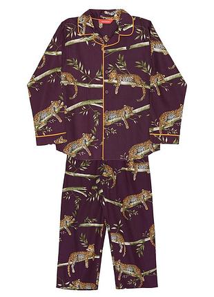 Пижама детская унисекс cyberjammies wild slumber 3310 стильный комплект для сна комфортная домашняя одежда для детей мягкая ткань