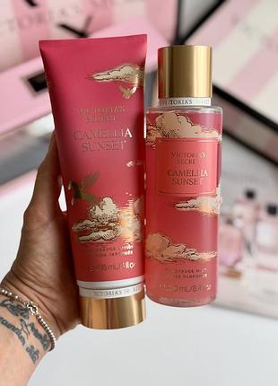 Спрей та лосьйон для тіла camellia sunset victoria’s secret