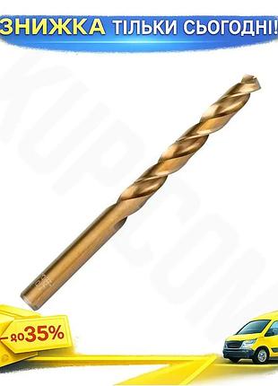 Ku свердло по металу universal fit intertool 10 мм hss кобальт для свердління сталі та чавуну свердло uni2l_k