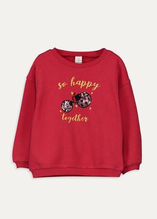 Нарядный свитшот lc waikiki для девочки 12-18 мес