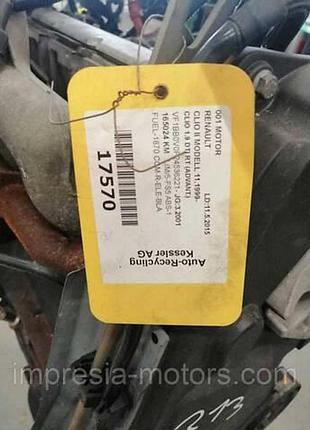 Двигатель 1.9 dti renault clio ii f8t #165 tys km