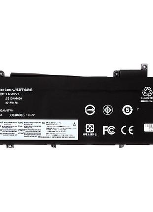 Акумулятор powerplant для ноутбуків lenovo thinkpad t480s (l17m3p72) 11.58v 4920mah