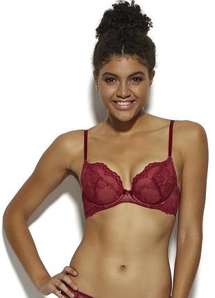 Бюстгальтер gossard superboost lace 7711 кружевной со съемным пуш ап на косточках 70c ruby (zik0000026664)