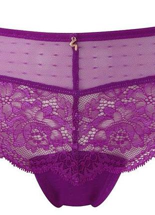 Трусики gossard lacey g124 шортики средней посадки сетевые m radiant orchid (5053014289805)
