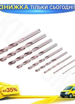 Ku набор сверл по universal fit металлу intertool 1-10мм 10шт для сверления стали и металла буровые св uni2l_k