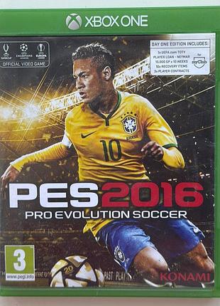 Pro evolution soccer 2016, б/в, русские субтитры - диск для xbox one