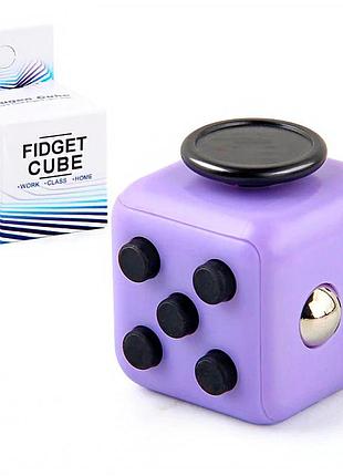 Кубик антистрес fidget cube (фіолетовий з чорним)