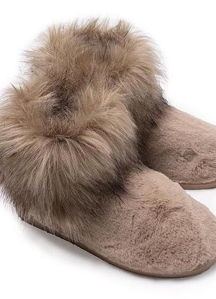 Тапочки женские pretty you london elsa s(36-37) коричневый (5056372008859)