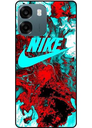 Чехол силиконовый бампер для oppo a6 с картинкой найк nike