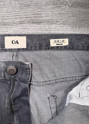 Чоловічі сірі джинси c&a regular 3