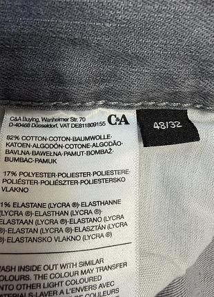 Чоловічі сірі джинси c&a regular 5