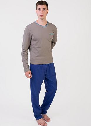 Пижама мужская homewear mad 36398 стильная и уютная xl grey mix (3700465536938)