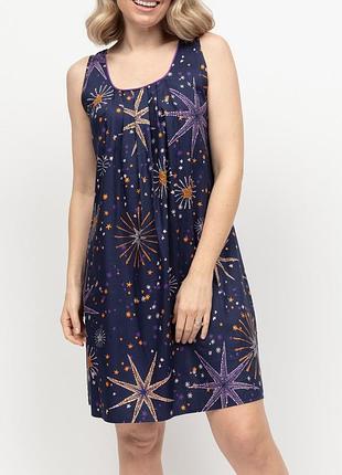 Рубашка ночная cyberjammies edie 0460 22/4xl синий с принтом (5051877524569)