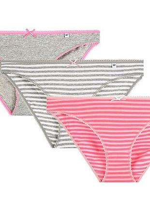Набор трусиков pretty polly alice es013c слипы брендовые женские хлопковые комфортные 3 шт l pink feeder stripe (5053014445607)