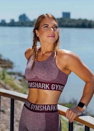 Топ розовый gymshark flex sports bra