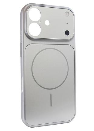 Чохол nofelet tpu протиударний для iphone 17 magsafe сріблястий