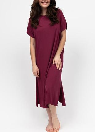 Рубашка ночная cyberjammies yasmin 5091 4xl бордовый (5051877610323)