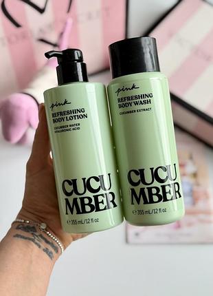 Лосьйон для тіла та гель для душу cucumber victoria’s secret
