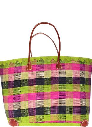 Сумка пляжная le comptoir de la plage madras gm one size vert anis 017 (zik0000011547)