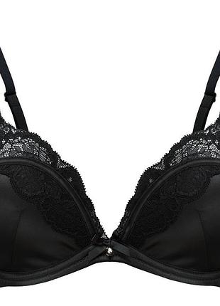 Бюстгальтер gossard venus black 13901 премиум формованный гладкий с кружевом 70f black (5053014472283)