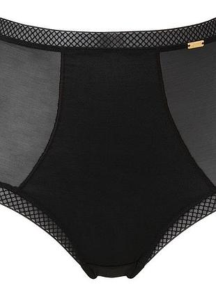 Трусики gossard glossies 6272 с эффектом утяжки высокая посадка xl black (5053014721541)