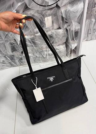 Жіноча сумка-шопер 36×30×12 см prada, сумка шопер, вмістка сумка