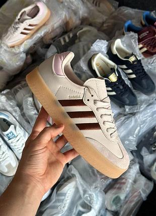 Adidas samba platform 'putty mauve'