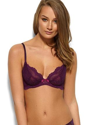 Бюстгальтер gossard superboost lace 7725 сетевой мягкий на косточках 70c purple (zik0000026275)
