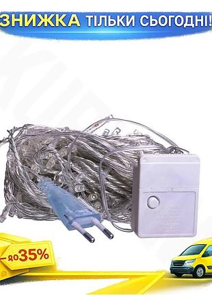 Ku новорічна гірлянда кімнатна universal fit 10 м 120 led світло для декору інтер'єру святкове освітле uni2l_k