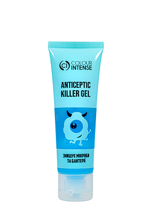 Антисептик для рук гелевий colour intense killer gel 50 мл, № № 01 fresh свіжість daily skin care