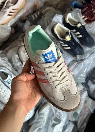 Adidas samba super low suede 'grey peach' 6