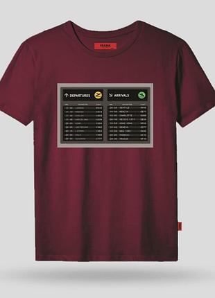 Футболка мужская бордовая john frank jftcool24 xl
