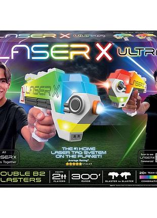 Ku ігровий набір лазерних universal fit боїв laser x ultra 2 бластери для дітей від 6 років безпечне і uni2l_k